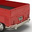 Volkswagen Type 2 Single Cab Pick-Up Simple Interior Red 3D Model