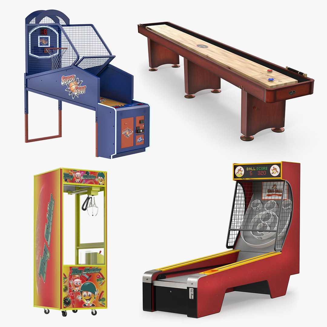 Arcade Games 3D Models Collection 2 3D model preview
