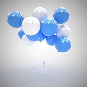 3D colorful air balloons v2