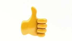3D model emoji hand gesture