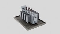 High voltage transformer 220  110 kV Power plant