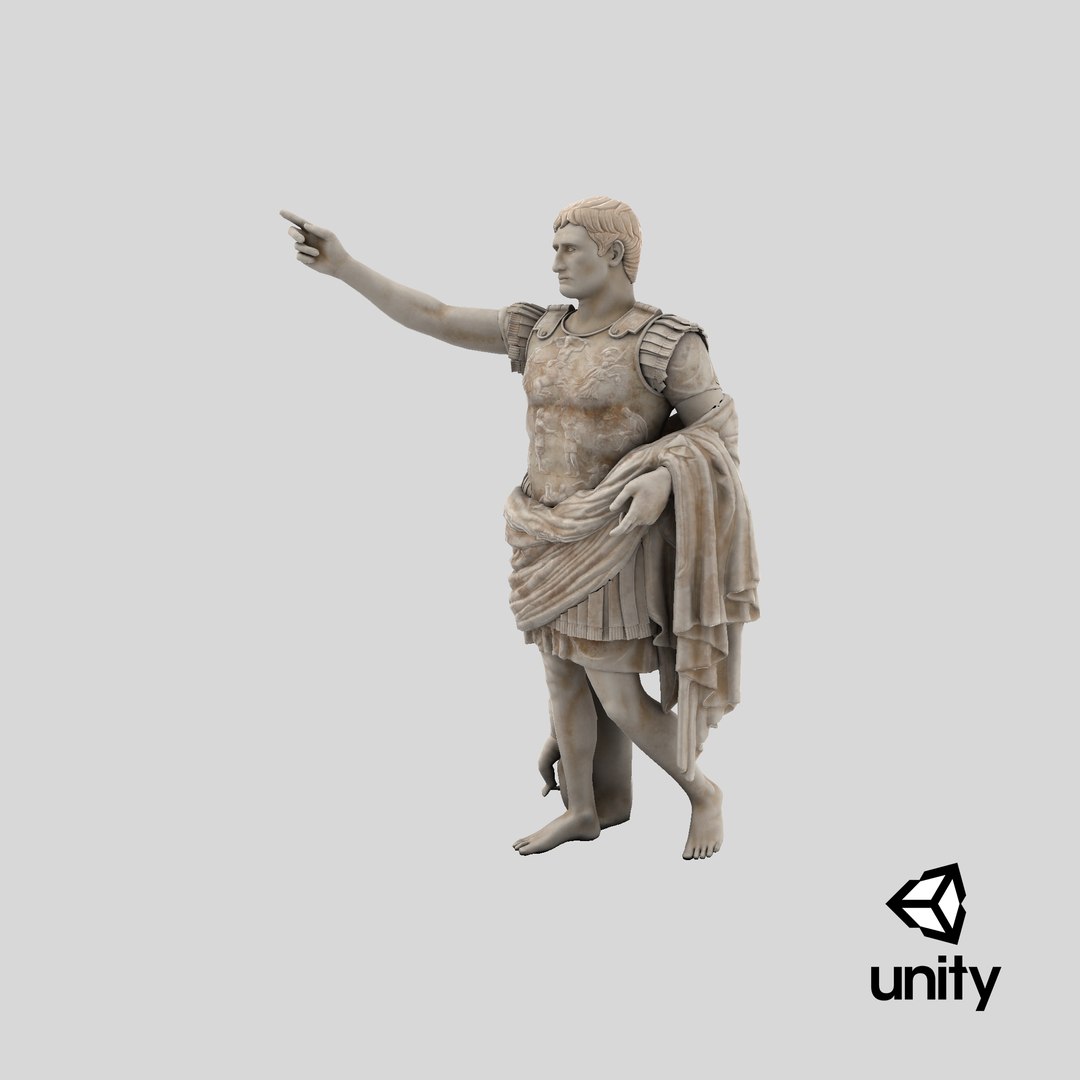 Caesar Augustus of Prima Porta Roman Statue 3D model https://p.turbosquid.com/ts-thumb/iy/tVRvAg/Uq/stemcell_unity_render/png/1690538763/1920x1080/fit_q87/95cb324d9a31ec7b06d86f58c2c56e2ce8c2711f/stemcell_unity_render.jpg