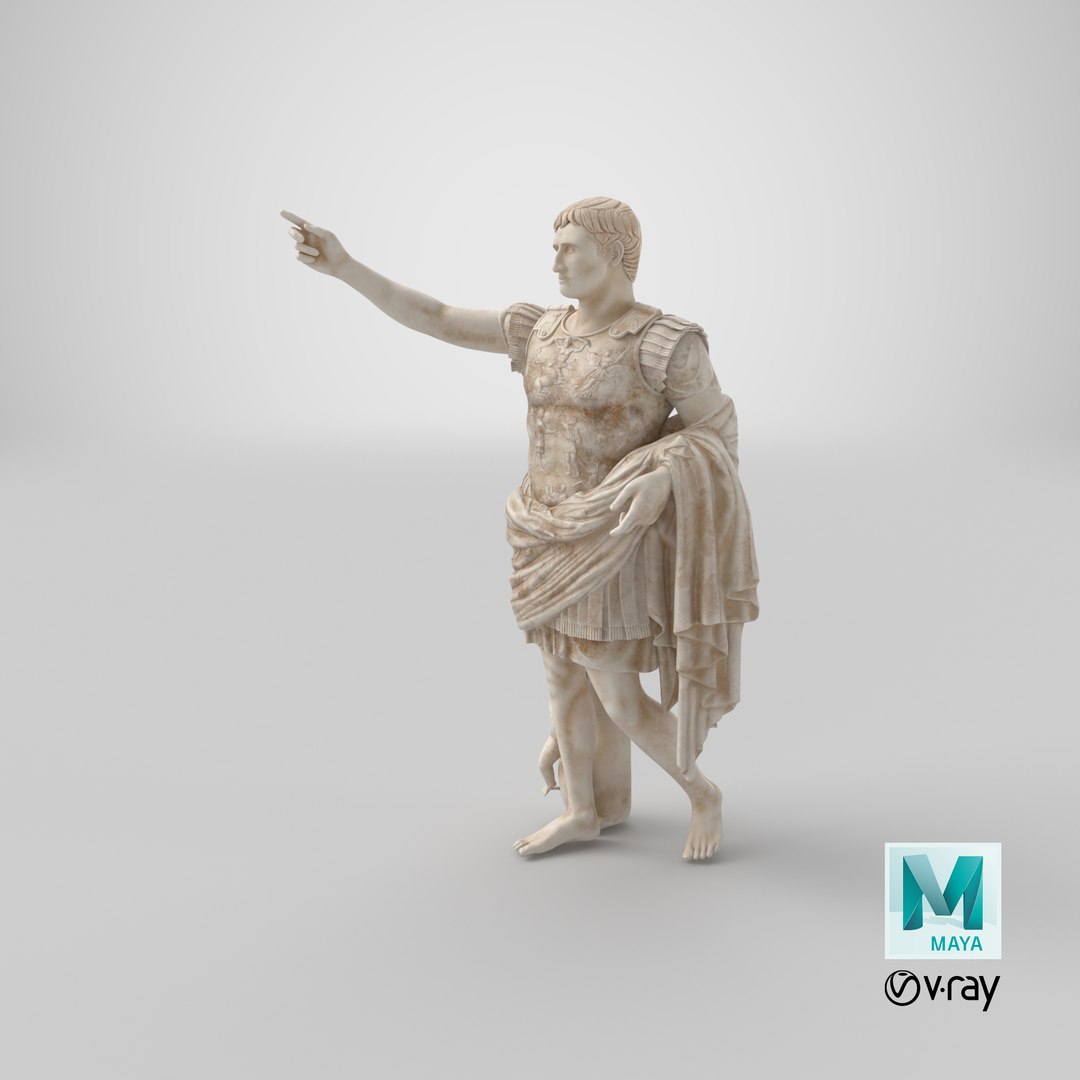 Caesar Augustus of Prima Porta Roman Statue 3D model https://p.turbosquid.com/ts-thumb/iy/tVRvAg/ZG/stemcell_maya_vray_render/png/1690538754/1920x1080/fit_q87/bc00b3127abb9e9edf217632b5612dca3e945ff6/stemcell_maya_vray_render.jpg