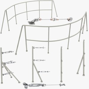 Ship Handrails Posts Collection V3