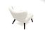 Sillón moderno con respaldo de ala