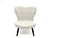 Sillón moderno con respaldo de ala