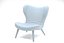 Sillón moderno con respaldo de ala