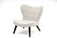 Sillón moderno con respaldo de ala
