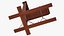 vintage french revolution guillotine 3D model