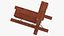 vintage french revolution guillotine 3D model