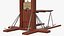 vintage french revolution guillotine 3D model