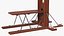 vintage french revolution guillotine 3D model