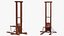 vintage french revolution guillotine 3D model