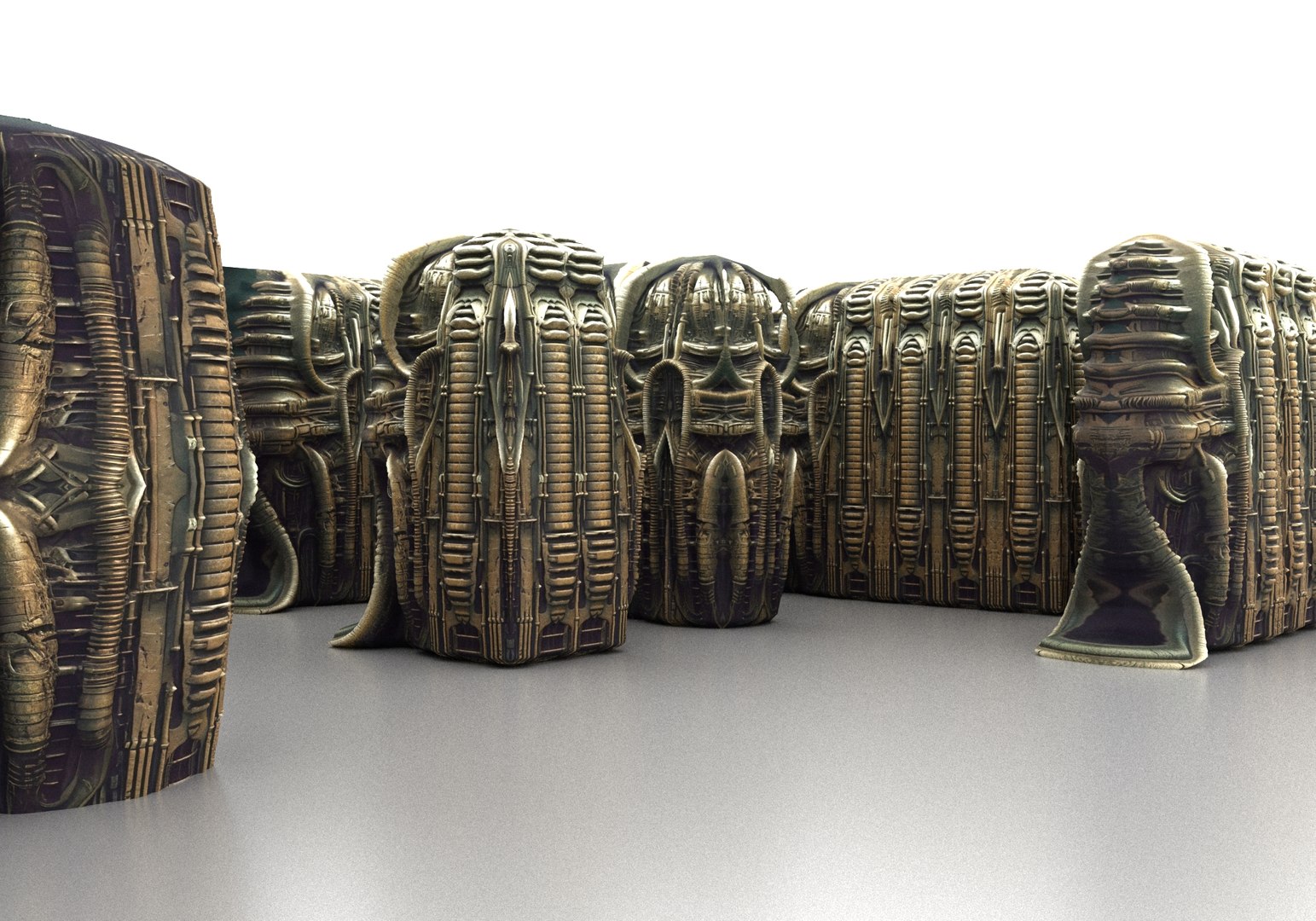 3D Model Alien Architecture Sci Fi Pack 20 - TurboSquid 2063838