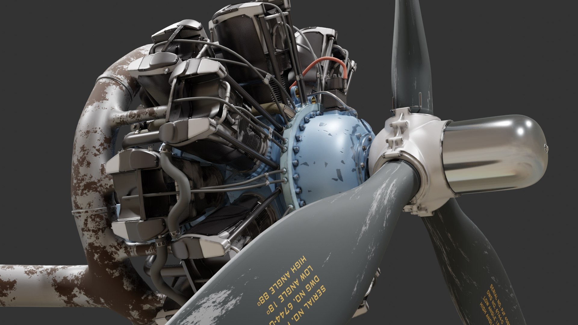 DC-3 Main Landing Gear and Weathered Radial Aircraft Engine 3D model https://p.turbosquid.com/ts-thumb/iz/6sw2UR/ak/rae_4/jpg/1780586291/1920x1080/fit_q87/de40e226d31cedf30a5c8edf38f2fadeeb065529/rae_4.jpg