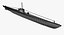 world war u-boat 3d model