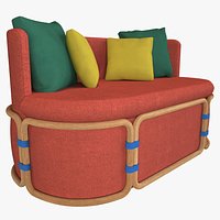 Rotin Sofa