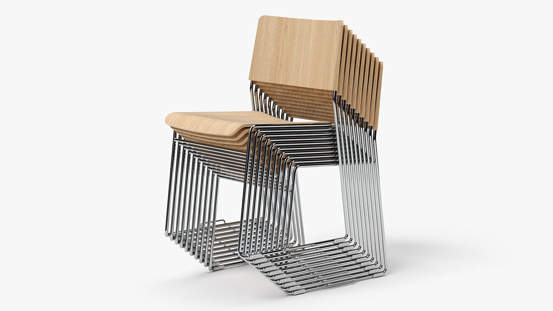 3D Realistic Stackable Chair - TurboSquid 1600834
