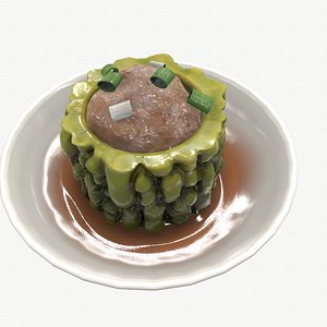 Bitter gourd stuffed meat