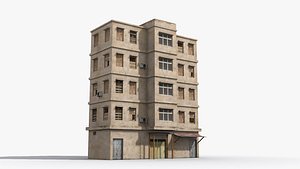 3D model Arab Middle East Building x4