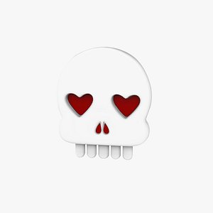 Prop115 Skull Emoji 3D model