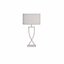 Katniss Chrome Table Lamp with Shade in Grey