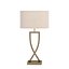 Katniss Chrome Table Lamp with Shade in Grey