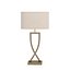 Katniss Chrome Table Lamp with Shade in Grey