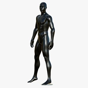 Back Male Mannequin Full Body 3D