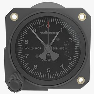 3ds max altimeter modeled realistic