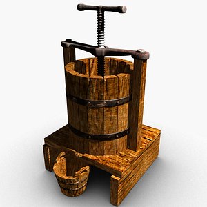 3D Grape press model