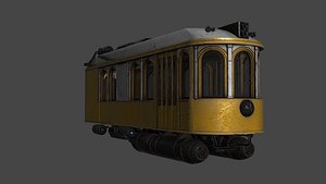 3D Diesel Punk Tram model