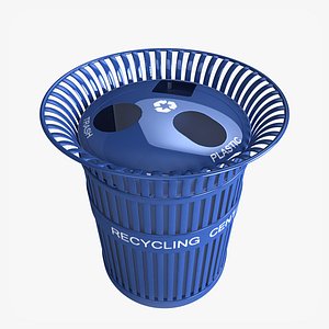3d recycling bin