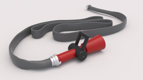 3D модель Сопло пожарного рукава 01 - TurboSquid 1717234