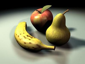 fruits 3d model