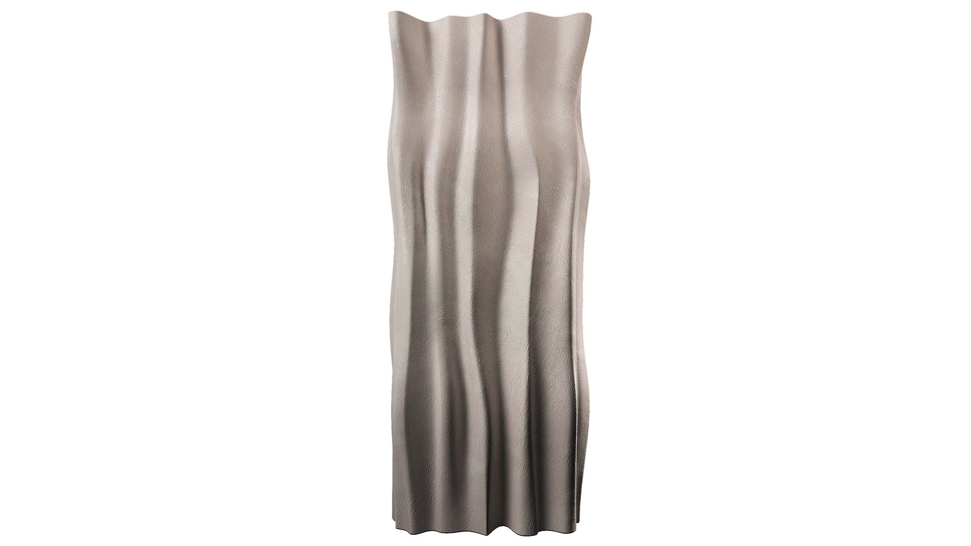 3D Relief Columns Wavy Smooth Shape Rectangular And Round Decor Element ...