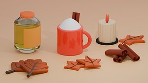 Autumn Asset Set 1 3D model