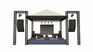 Stage Size 6x8 Rigging base Led Screen Sound Line Array 3D