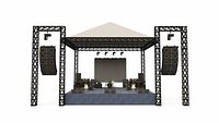 Stage Size 6x8 Rigging base Led Screen Sound Line Array
