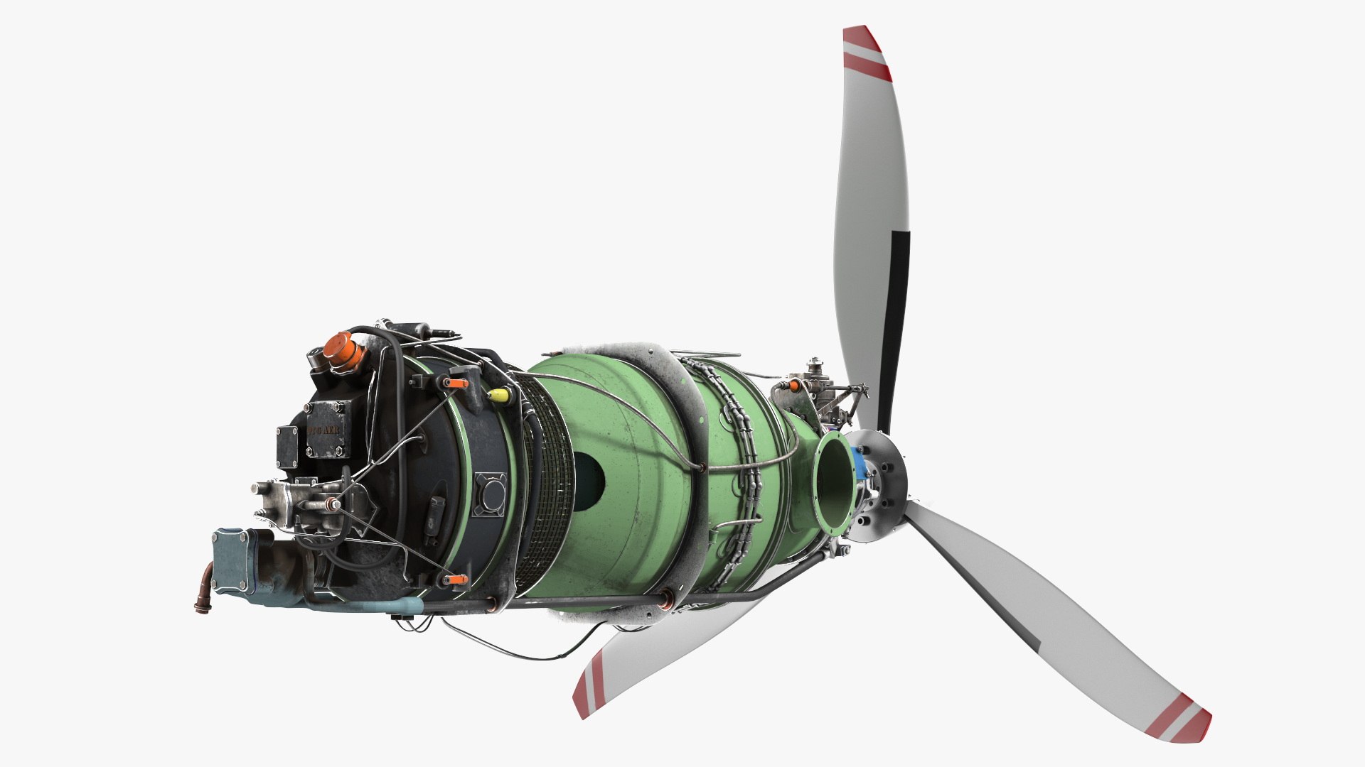 3D Aircraft Turboprop Engine Pratt And Whitney Canada PT6 - TurboSquid ...