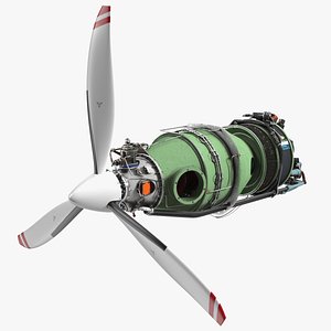Aircraft Turboprop Engine Pratt and Whitney Canada PT6