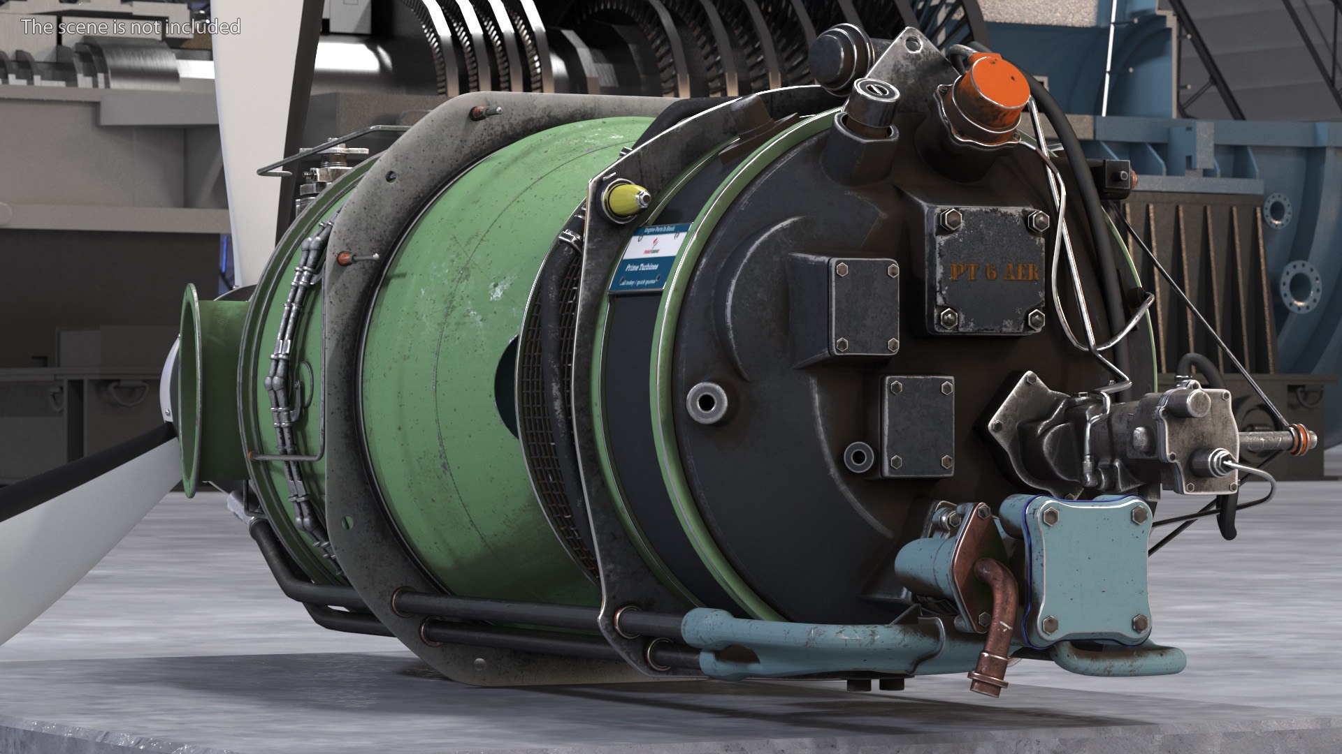 3D Aircraft Turboprop Engine Pratt And Whitney Canada PT6 - TurboSquid ...