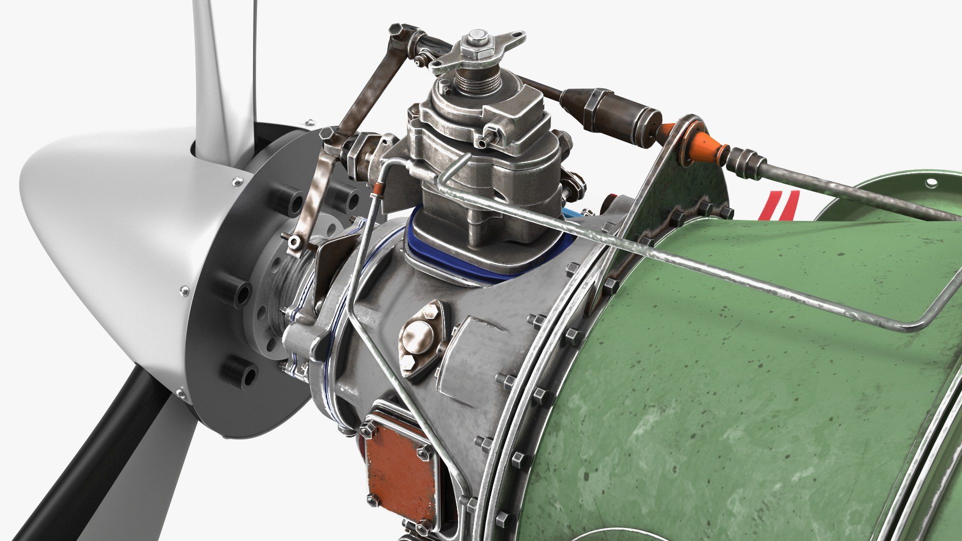 3D Aircraft Turboprop Engine Pratt And Whitney Canada PT6 - TurboSquid ...