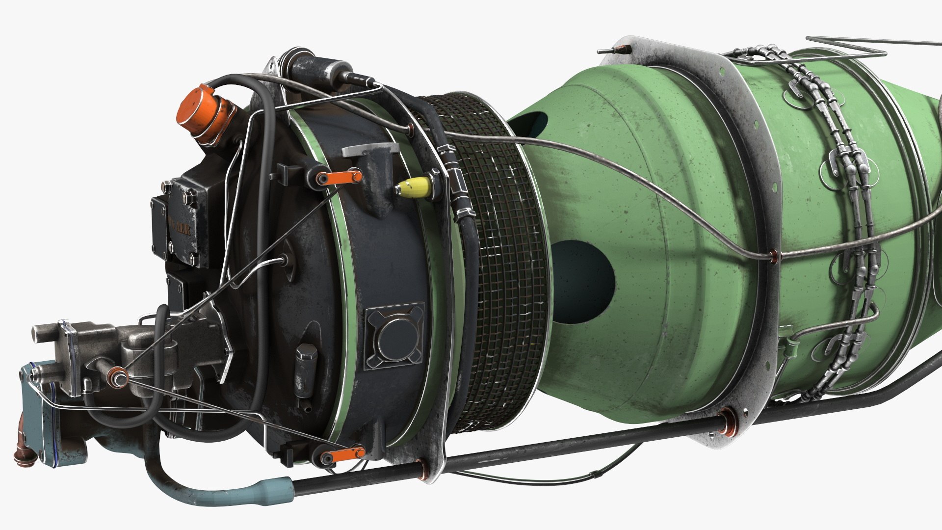 3D Aircraft Turboprop Engine Pratt And Whitney Canada PT6 - TurboSquid ...