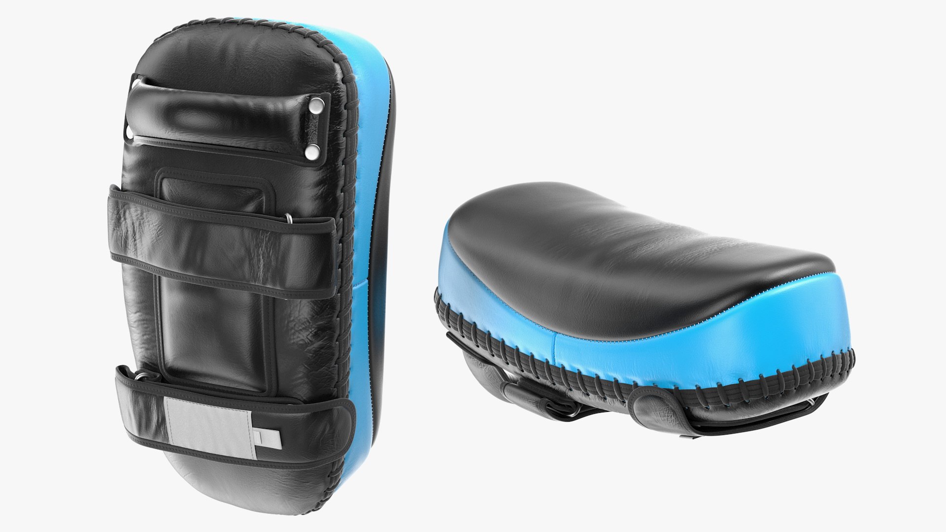 Curved Leather Arm Pad 3D model preview