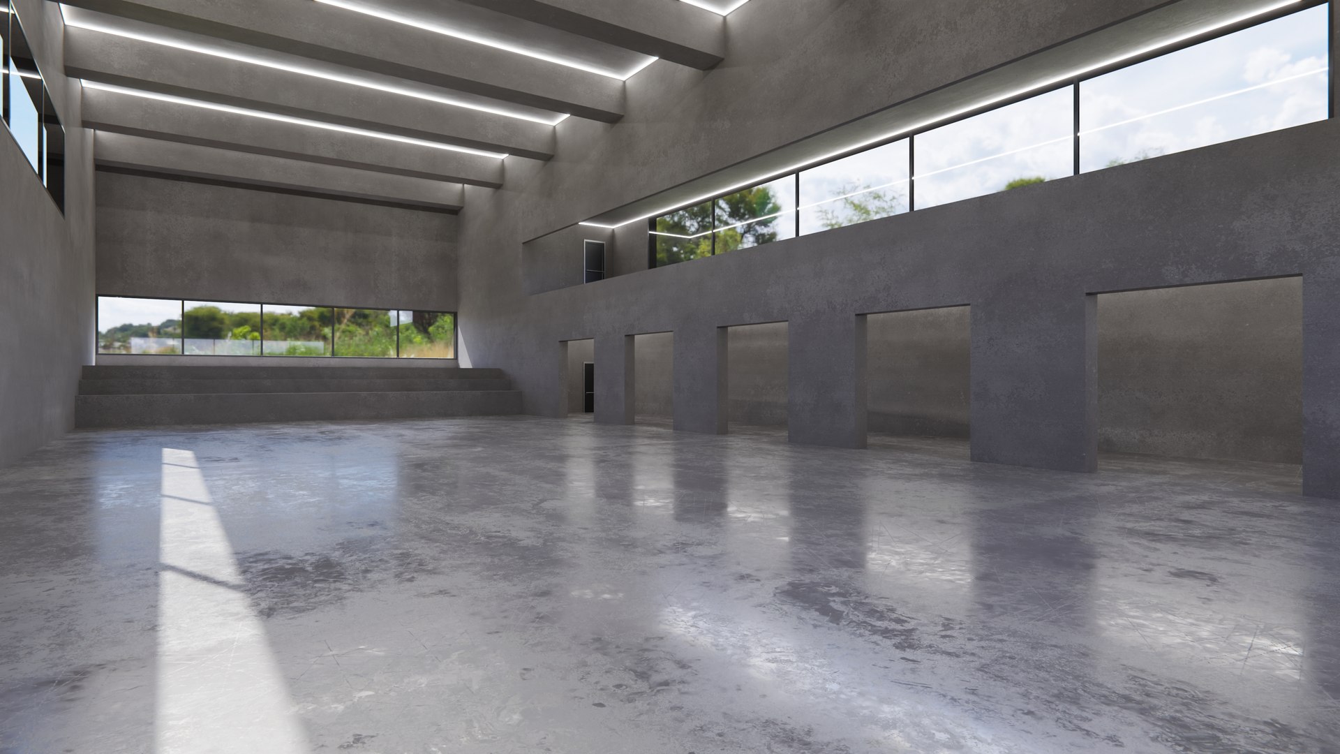3D Hall Interior 1 - Blend Model - TurboSquid 1724487