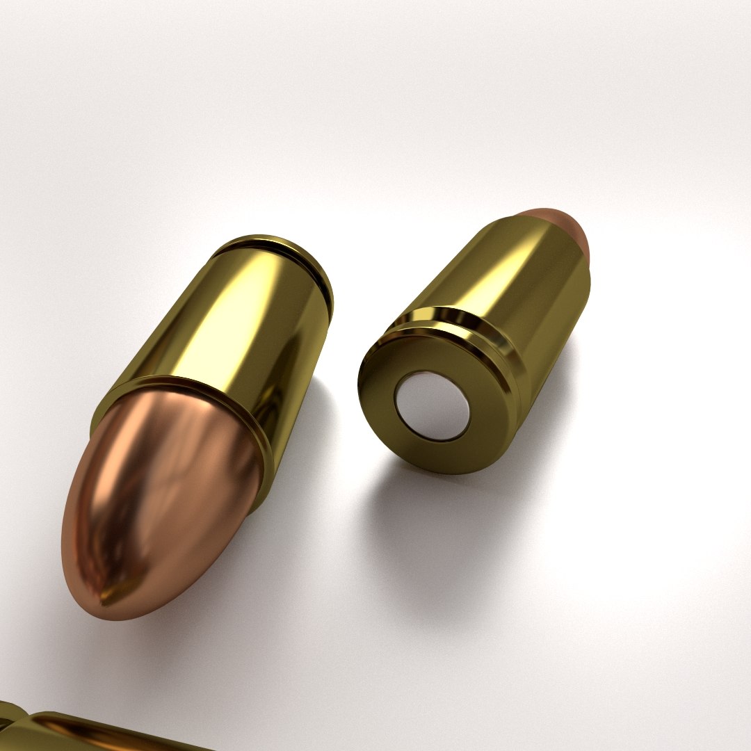 9mm Parabellum Bullet デモ 3d 9mm Parabellum Bullet Model