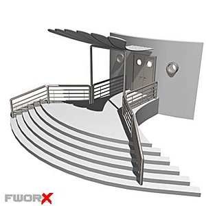 3d entrance shed model