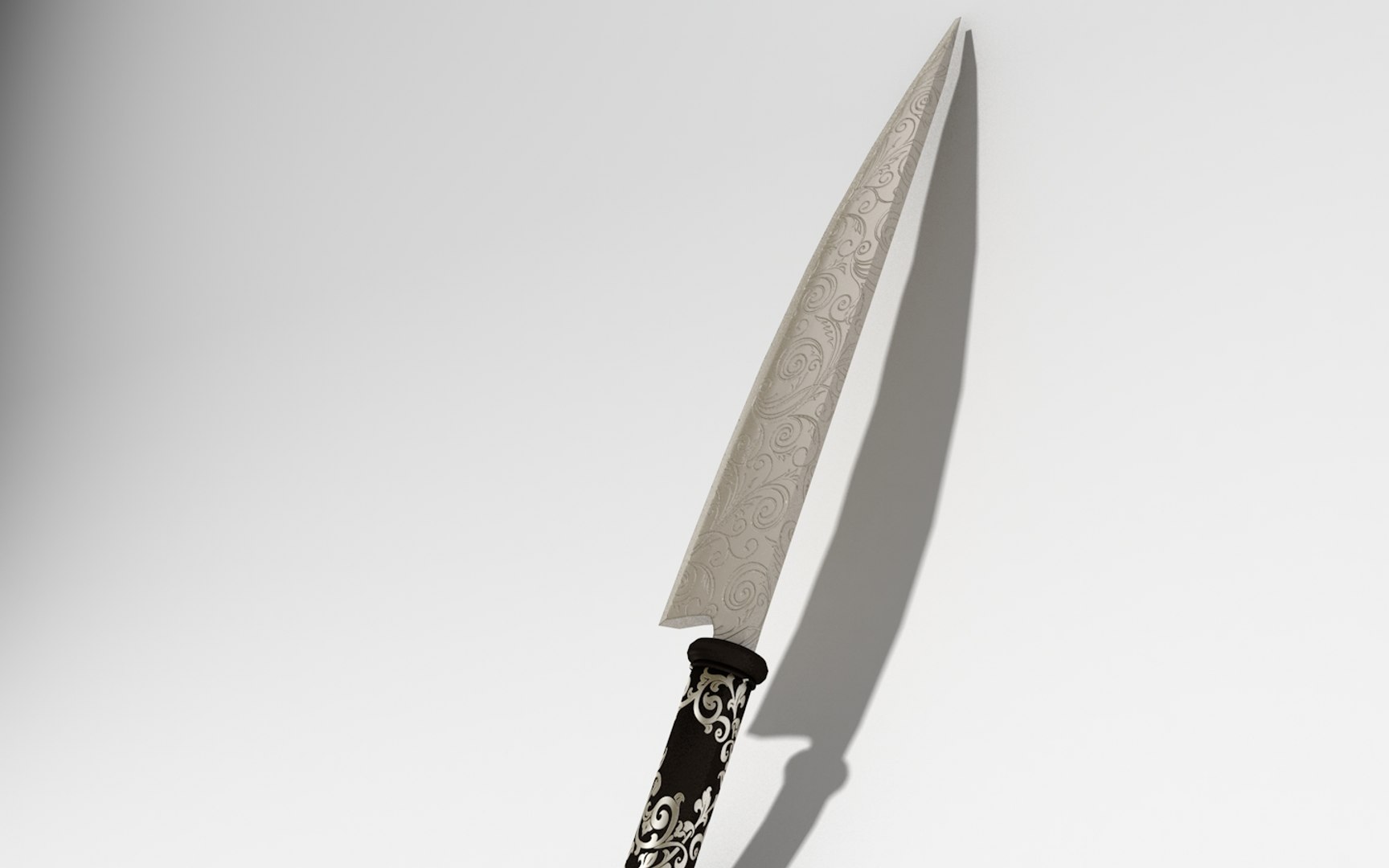 3D Golden Knife - TurboSquid 1221177