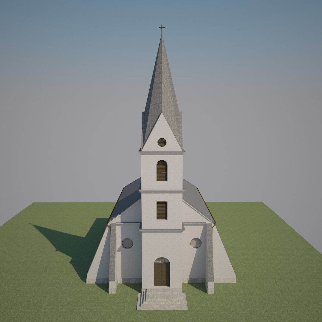 Structurally Correct Church 3d Model